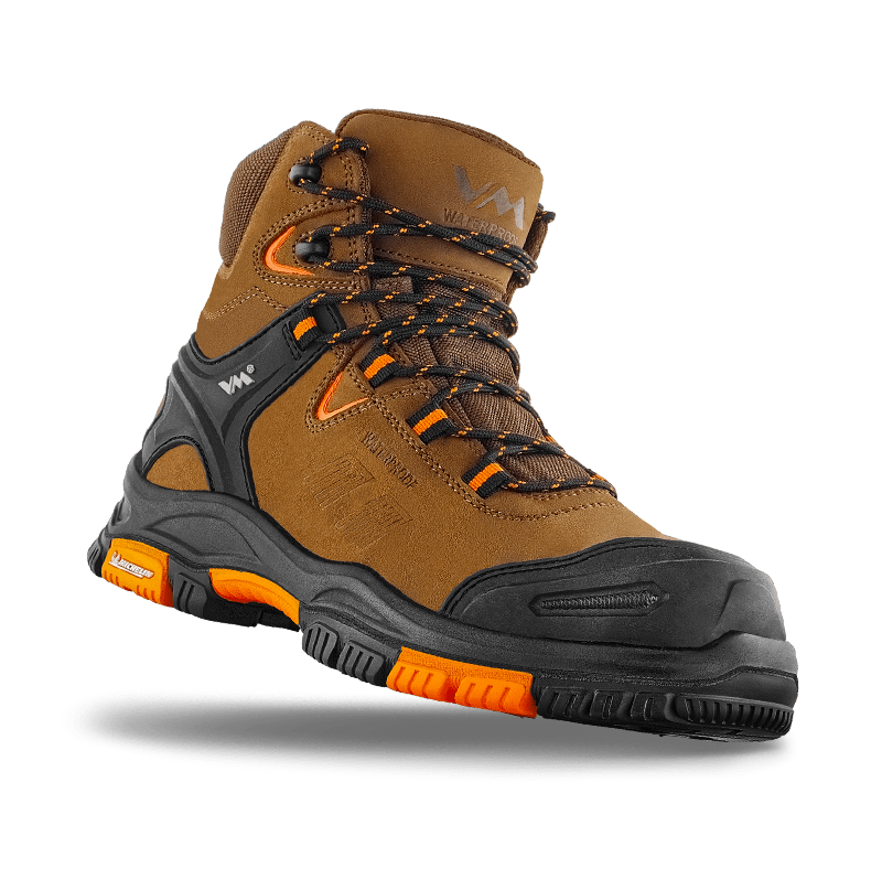 VM Footwear ARKANSAS - Bőr biztonsági bokacipő membránnal, MICHELIN® talpfelülettel, fémmentes - 6430-S3