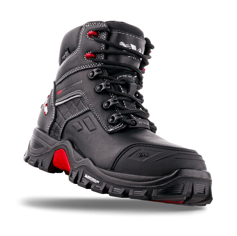 VM Footwear ROCKFORD - Fémmentes magas kivágású bőr biztonsági cipő, membránnal